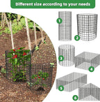 UNIFAMILY 12 Pcs Plant Protectors from Animals, 16x12IN Metal Plant Cage to Keep Animals Out, 4 Pack Garden Protector Cage from Deer, Garden Protection for Vegetables Chicken Wire Cage for Plants