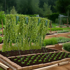 Cucumber Trellis for Garden - 2 Pack, 48" L x 24" W Garden Trellis for Climbing Plants Outdoor with Support Structures, A Frame Trellis for Climbing Vegetables Peas, Vine, Bean