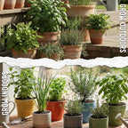Seed Needs Herb Seeds Variety Pack Culinary Herb Collection (12 Individual Packets for Planting Indoors or Outdoors) Grow Your Own Herb Garden - Heirloom, Non-GMO