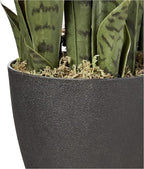 Nearly Natural 46in Artificial Snake Plant, Sansevieria Faux Greenery for Indoor Home Office Decor