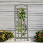 Dura-Trel PVC Garden Trellis for Climbing Vine Plants, Cambridge, Mocha, 28" x 76"