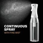 2 Pack Continuous Spray Bottle for Hair & Cleaning - 17 OZ Ultra Fine Mist Sprayer | Water Spray Bottle Mister (2pk 17oz)