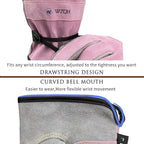 WZQH Leather Work Gloves for Men or Women. XX-Large Glove for Gardening, Tig/Mig Welding, Construction, Chainsaw, Farm, Ranch, etc. Cowhide, Cotton Lined, Utility, Firm Grip, Durable. Pink-Grey 2XL