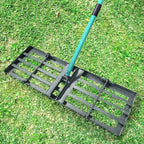 Breeze Touch Lawn Leveling Rake, 48 Inch Yard Lawn Leveling for Soil with 78" Adjustable Steel Handle, Heavy Duty Effort Saving Landscape Lawn Leveler for Yard Garden Soil Sand Dirt Grass