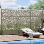 Casaphoria Metal Raised Garden Bed with Trellis and Wheels, 72"x47"x16" Arched Planter Box for Climbing Plants, Vegetables & Vines, Features Drainage Holes and Privacy Screen, Grey-Net