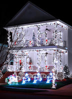 Minetom Solar String Lights Outdoor, Extra Long 72FT 200 LED Christmas String Lights with 8 Lighting Modes, Waterproof Solar Light Outdoor for Outside Tree Balcony Gazebo, Pure White