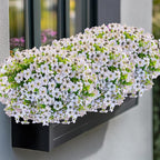 AXYLEX Artificial Flowers for Outdoors Fake Plants - 16 Bundles Faux Outside Greenery Boxwood UV Resistant No Fade Plastic Shrubs Fall Decor Farmhouse Home Garden Mums (White)