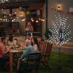 Lightshare Cherry Blossom Tree 6FT 208 LED Lighted Tree Multicolor with Remote Contrl for Decoration Inside and Outside, Home Patio Wedding Festival Christmas Decor