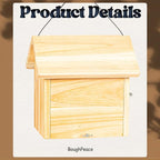 Wooden Bird Houses for Outside Hanging Birdhouses Nest Bluebird House for Cardinals Finch Wren Swallow for Garden Viewing 3