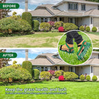 Ohuhu Lawn Aerator Shoes for Grass: Free-Installation Aeration Shoes with Stainless Steel Shovel, Heavy Duty Spike Aerating Sandals Lawn Tool for Yard Patio Garden