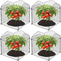 DECOHS 4 Packs Chicken Wire Cloche Plant Protectors from Animals Garden Plant Cage Protector - Wire Plant Protectors to Keep Animals Out