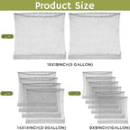 Shimeyao 26 Pcs Root Guard Gopher Baskets Plant Wire Baskets Stainless Steel Plant Wire Speed Mesh Vole Gopher Proof Animal Cages for Root Vegetables Protection, 1 Gallon, 3 and 5 Gallon
