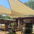 LOVE STORY Custom Size 8'x11'x13.6' Sand Sun Shade Sail Right Triangle Sunshade Fabric Awning Canopy for Patio Backyard Carport Pergola (Customized)