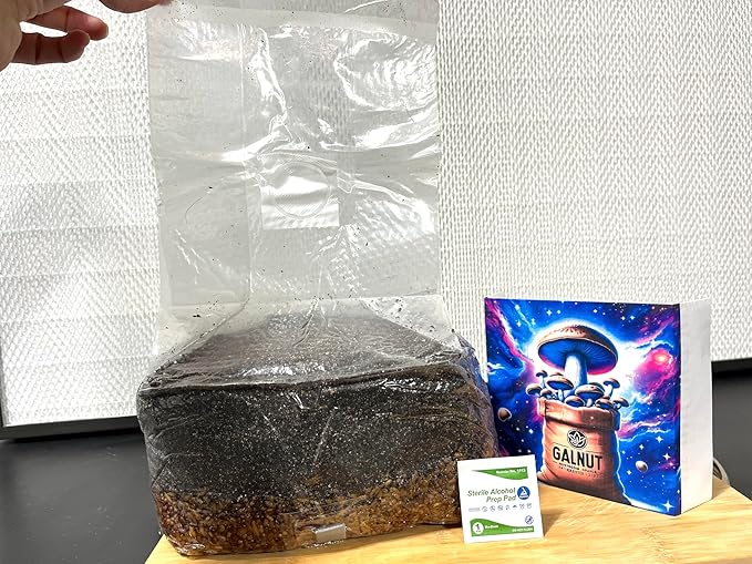 Magical 5 lb Mushroom All in One Grow Bag for Manure Loving Mushrooms with Injection Port and 0.2 Micron Breathable Filter