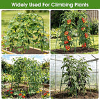 Cucumber Trellis for Raised Bed,U-Shape Garden Trellis for Climbing Plants Outdoor, Metal Arch Vegetables Trellis, Plant Support for Vine (Green, 31.5" Lx21.6 Wx47.2 H-Small)