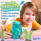 Creativity for Kids Glowing Axolotl Aquarium - Axolotl Crafts and Toys for Girls and Boys, STEM Science Kits for Kids, Craft Kits and Axolotl Gifts for Girls and Boys (Ages 6+)