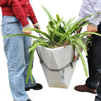 Potted Plant Mover and Lifting Straps for Garden, Landscaping Lifting Straps, Move Heavy Garden Objects: Flower Pots, Planters, Trees, Rocks,Pot Tool,Gray
