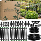 CARPATHEN Drip Irrigation System Kit - Complete Quick Connect Garden Watering System with Adjustable Sprinkler Emitters, 5/16" & 1/4" Tubing - Drip Line for Raised Beds, Greenhouse