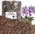 Orchid Bark Potting Mix 29 Quart, Mix Pine Bark,Perlite, Sphagnum Moss and Clay Pebbles for Plants, Orchid Garden Soil for Potting,Repotting