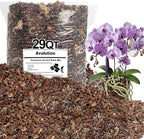 Orchid Bark Potting Mix 29 Quart, Mix Pine Bark,Perlite, Sphagnum Moss and Clay Pebbles for Plants, Orchid Garden Soil for Potting,Repotting
