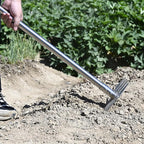BARAYSTUS 4-in-1 Garden Hoe Tool and Weeder, 56 Inch Ergonomic Long Handle Cultivator with Sharp Stainless Steel Blade, Heavy Duty Garden Hand Tiller for Weeding, Digging, Loosening Soil,Removing Moss