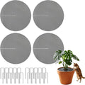 Cuttable Plant Pot Grids - 4 Pcs 15.7" No Pre-Cut Hole Soil Covers Protectors from Animals, Indoor Round Flower Planter Pots Mesh for Outdoor Garden Plants