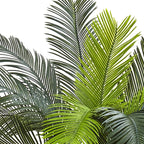 Nearly Natural 3ft Cycas Artificial Palm Tree, UV Resistant Faux Greenery For Indoor Outdoor Decor