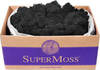 SuperMoss 21786 Reindeer Moss Preserved Black, Appx. 3 lb Bulk Case