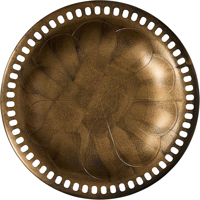 Backyard Expressions Outdoor Garden Bird Bath - Bronze - Weather Resistant Polyresin - 27 Inch