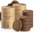 Coconut Coir Potting Soil for Indoor Plants - Expands to 5 Quart (11 lb) | Bonsai Soil Discs Perfect for General Houseplants, Herbs, and Bonsai Trees - Expands with Water