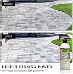 Rock Doctor Outdoor Stone Cleaner, Natural Cleaning Solution Removes Stains and Discoloration, Brightens Granite, Pavers, Fire Pits, and Concrete, Plant and Pet Safe, 24 oz Pack of 1