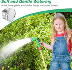 Dreyoo 2 Pack Water Nozzle with 3000 Tiny Holes, 3/4'' Aluminium Alloy Garden Hose Shower Head with PTFE Thread Seal Tape for Outdoor Watering Flowers, Plants, Greenhouse, Nurseryman (2.24'',Silver)