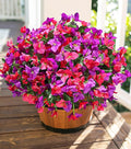 Ivydale Artificial Flowers for Outdoors Fake Bougainvillea Spring Summer Outside Decor, 4 Bundles UV Resistant Faux Flowers for Outdoor Planters Realistic Silk Plants Patio Porch Window Garden Home