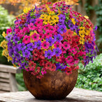 AXYLEX Artificial Flowers for Outdoors Fake Plants - 16 Bundles Faux Outside Greenery Boxwood UV Resistant Plastic Shrubs Decor (Mixed)