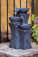 Vicenza - 18" Tri-Bowl Cascading Waterfall Fountain