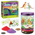 Creativity for Kids Grow N Glow Dinosaur Terrarium Kit | Create, Plant & Grow a DIY Terrarium Kit with Glow-in-the-Dark Stickers & Dino Toys | Spring Crafts & STEM Kit (Ages 6+)