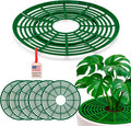 12 inch Plant Pot Cover | Soil Cover for Plants (One Piece Design) | 6 Pack | Dark Green | No Stakes or Assembly Needed | Perfect for Covering Plants from Animals | Made in USA