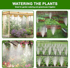 Misters for Outside Patio, 26FT(8M) Misting Line+8 Mist Nozzles, Outdoor Misting Cooling System for Patio Backyard Garden Greenhouse