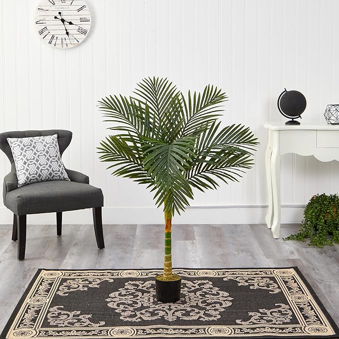 Nearly Natural 4ft. Golden Cane Artificial Palm Tree