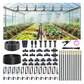 Drip Irrigation Kit for Garden, Automatic Watering System with Quick Connect Fittings, Adjustable Spray Nozzles, Water Saving Irrigation System for Yard, Greenhouse, Lawn & Potted Plants (106FT)