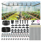 Drip Irrigation Kit for Garden, Automatic Watering System with Quick Connect Fittings, Adjustable Spray Nozzles, Water Saving Irrigation System for Yard, Greenhouse, Lawn & Potted Plants (106FT)