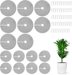 8PCS 15.7 Inch Plant Pot Grids and 8PCS 11.8 Inch Plant Pot Grids Includes 48 Ground Stakes, Plant Pot Soil Cover Protectors from Animals