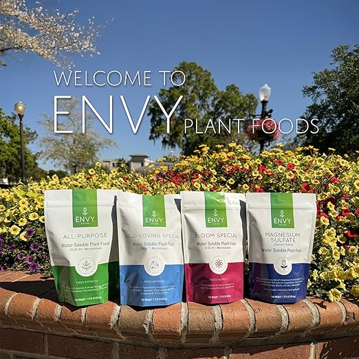 ENVY Bloom Special Plant Fertilizer for Flowering Plants, 30 Pound - Makes 3,000 Gallons, for Indoor and Outdoor Plants, Pet Safe, Water Soluble, Made in USA