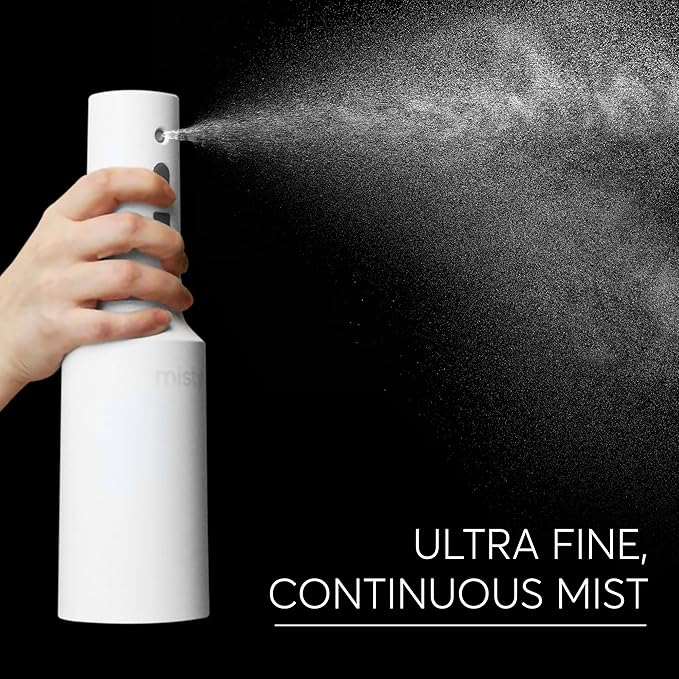 The Watering Vine Automatic Electric Spray Bottle Mister - Continuous Rechargeable Battery Sprayer for Misting Plants, Household Cleaning, Hairstyling (25 oz)