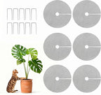 Livious 6 Pcs Plant Pot Grids Protectors from Cats,Squirrels Digging and Animals,11.8 Inch Cuttable Plant Pot Soil Covers for Outdoor Indoor,Adapts to Different Pot Sizes