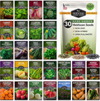 Home Garden Vegetable Seeds 30 Variety Pack – Heirloom Seed Vault Kit for Planting Non-GMO Vegetables, Herbs, Fruit – Emergency Preparedness Survival Food Grow Kit – Survival Garden Seeds (18,500+)