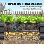 Outsunny Galvanized Raised Garden Bed, 8' x 3' x 1' Metal Planter Box, for Growing Vegetables, Flowers, Herbs, Succulents, Gray