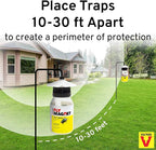 Terro T380 Outdoor Reusable Fly Magnet Fly Trap - Poison Free Trap with Bait (Pack of 2)