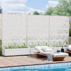 Casaphoria Metal Raised Garden Bed with Trellis and Wheels, 72"x47"x16" Arched Planter Box for Climbing Plants, Vegetables & Vines, Features Drainage Holes and Privacy Screen, White-Star