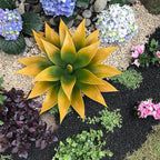 Ttranewsoo Artificial Agave Plants,Large UV Resistant Fake Agave Planters for Indoor and Outdoor Decorating Tropical Plant Succulents Greenery Indoor Decor (2Pack,18" Yellow)